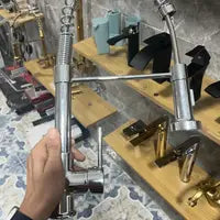 Robinet cuisine argent