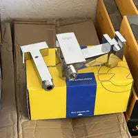 Robinet wc chaud froid argent